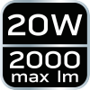 Latarka czołowa akumulatorowo/bateryjna USB 2000lm CREE XHP50.2 LED