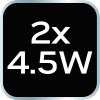 Lampa warsztatowa akumulatorowa 2x350 lm rozkładana SMD