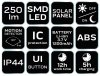 Lampa solarna ścienna 20 SMD LED 250 lm