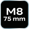 Końcówka Spline M8 x 75 mm, S2 x 2 szt.