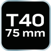 Końcówka TORX T40 x 75 mm, S2 x 2 szt.