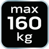 Przyssawka próżniowa z pompką, do glazury i szkla, 160 kg, w walizce
