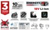 Odkurzacz warsztatowy Energy+ 18V, Li-Ion, 10 L, bez akumulatora