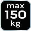 Przyssawka do szyb aluminiowa, potrójna, 150 kg