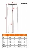 Spodnie przeciwdeszczowe PU/PVC, EN 343, rozmiar L