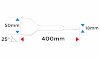 Dłuto SDS Max 50 x 400 mm, 25 st.