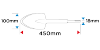 Dłuto SDS Max łopatkowe 100 x 450 mm