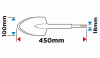 Dłuto SDS Max łopatkowe 100 x 450 mm