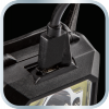 Latarka czołowa akumulatorowa USB 250 lm COB LED + czujnik ruchu
