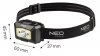 Latarka czołowa akumulatorowa USB 250 lm COB LED + czujnik ruchu