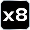 Zestaw 8 nasadek udarowych trzpieniowych TORX