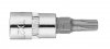 Końcówka TORX TX27 na nasadce 1/4, krótka, 37 mm