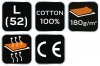 T-shirt czerwony, rozmiar L