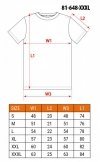 T-shirt czerwony, rozmiar XXXL