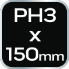 Wkrętak krzyżowy 1000V, PH3 x 150 mm