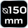 Pad polerski 150 x 150 mm x 25 mm, gąbka ścierna
