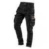 Spodnie robocze 5-kieszeniowe DENIM, czarne, rozmiar XL
