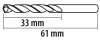 Wiertła do metalu Baildon BASIC DIN 338 RN NWKa 3 mm, HSS (S), 61-33 mm, wielokrotność 10