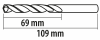 Wiertła do metalu Baildon BASIC DIN 338 RN NWKa 6,8 mm, HSS (S), 109-69 mm, wielokrotność 10