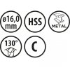 Wiertło do metalu Baildon BASIC DIN 338 RN NWKa 16 mm, HSS (S), 178-120 mm