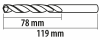 Wiertła do metalu Baildon BASIC DIN 340 RN NWKb 4 mm, HSS (S), 119-78 mm, wielokrotność 10