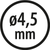 Wiertła do metalu Baildon BASIC DIN 340 RN NWKb 4,5 mm, HSS (S), 126-82 mm, wielokrotność 10