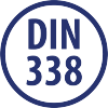 Wiertło do metalu Baildon DIN 338 RN 9,5 mm, HSS TiN (S), 125-81 mm (chwyt 3-płaszczyznowy)
