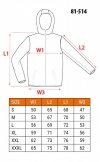 Bluza rozpinana z kapturem COMFORT, szara, rozmiar S