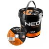 Tarcze tnące do metalu/INOX 125 x 1.0 x 22,2mm, 41 A60-S-BF, 100 szt. wiaderko. Wyprodukowano w PL