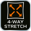 Spodnie robocze OUTDOOR, 4 way stretch, musztardowo-szare, rozmiar XXXL