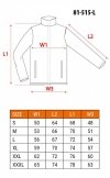 Bluza rozpinana OUTDOOR, pique, szara, rozmiar L