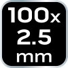 Opaski zaciskowe EXTREME 2.5 × 100 mm, białe, 100 szt.