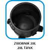 Odkurzacz 1200W, 20l
