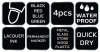 Marker budowlany gruby, 4 kolory, permanentny, wodoodporny, lakierowy, aluminiowy, 4 szt