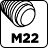 Adapter do otwornic SDS Max oraz wiertło pilotujące M22 190 mm