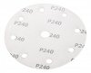 Krążki ścierne 150 mm, P240, 5 szt., z 9 otworami do 04-721