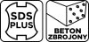 Wiertło do betonu zbrojonego SDS Plus 6 x 210 mm, quatro