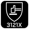 Rękawice robocze, poliester pokryty lateksem (crincle),3121X, rozmiar 8