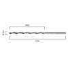Wiertła do metalu HSS, DIN 338, 3 mm, 2 szt. (5 szt.)
