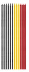 Ołówek, rysik automatyczny z temperówką plus 12 wkładów