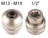 Adapter do gwintowników, 1/2DR M13-M19