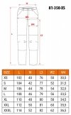 Spodnie robocze Mix&Match, Canvas, wzmocnienia z Cordury, szaro-czarne, rozmiar XS
