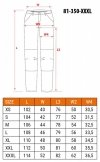 Spodnie robocze Mix&Match, Canvas, wzmocnienia z Cordury, szaro-czarne, rozmiar XXXL