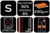 Spodnie robocze Mix&Match, 4 way stretch, czarno-zielone, rozmiar S