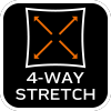 Spodnie robocze Mix&Match, 4 way stretch, czarno-pomarańczowe, rozmiar XS