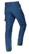 Spodnie robocze Mix&Match, 4 way stretch, granatowo-zielone, rozmiar S