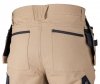 Spodnie robocze Mix&Match, 4 way stretch, z kaburami, Cordura, beżowo-czarne, rozmiar XL