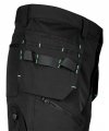 Spodnie robocze Mix&Match, 4 way stretch, z kaburami, Cordura, czarne, rozmiar M