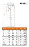 Spodnie robocze Mix&Match, stretch, szare, rozmiar S
