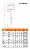 Spodnie robocze Mix&Match, stretch, szare, rozmiar XXL